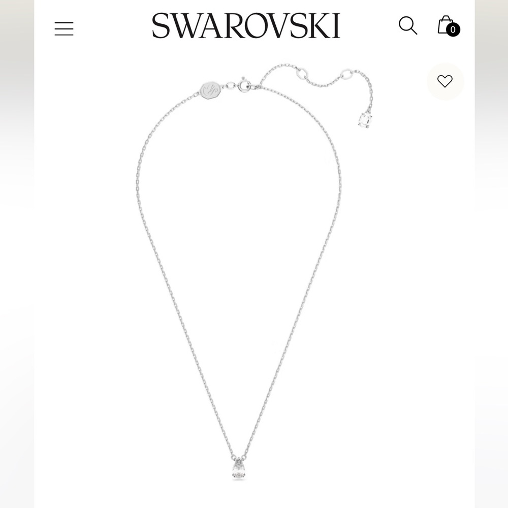 Swarovski millenia pear pendant